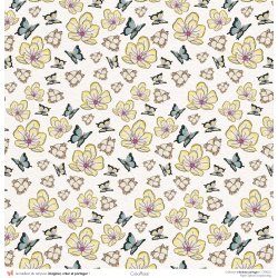 Set papiers Bonheur Partagé - 6 papiers 30,5x31,5 cm + 6 papiers 12x30,5cm