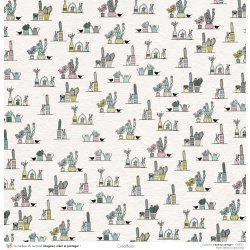 Set papiers Bonheur Partagé - 6 papiers 30,5x31,5 cm + 6 papiers 12x30,5cm